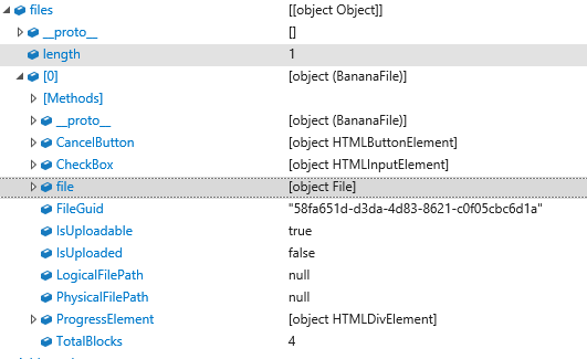 콜백 함수에 전달되는 files
